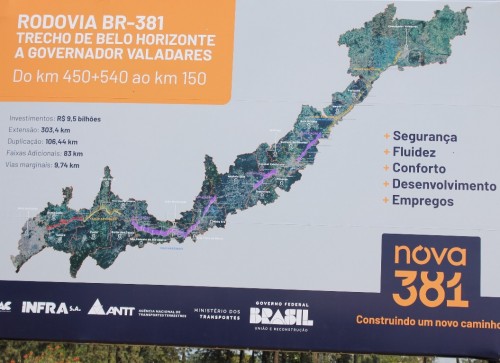 Concessionária lança plano de 100 dias da BR 381