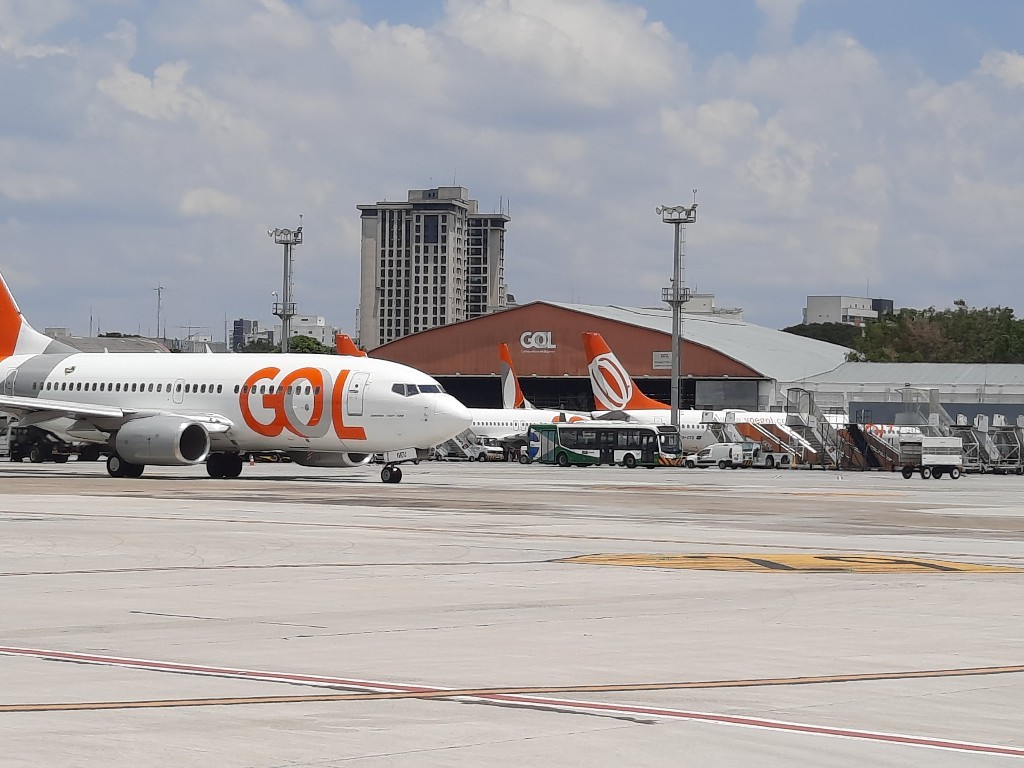 O 737 é a principal aeronave usada pela Gol em suas operações domésticas à partir de Congonhas